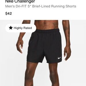 2 pair! Nike Men's Dri-FIT Athletic Shorts 5” black and gray